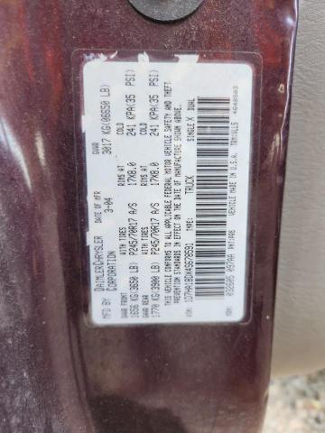 1D7HA18DX4S678591 - 2004 DODGE RAM 1500 ST BURGUNDY photo 12