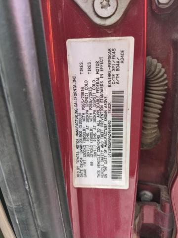 5TEGM92N84Z464840 - 2004 TOYOTA TACOMA DOUBLE CAB PRERUNNER RED photo 12