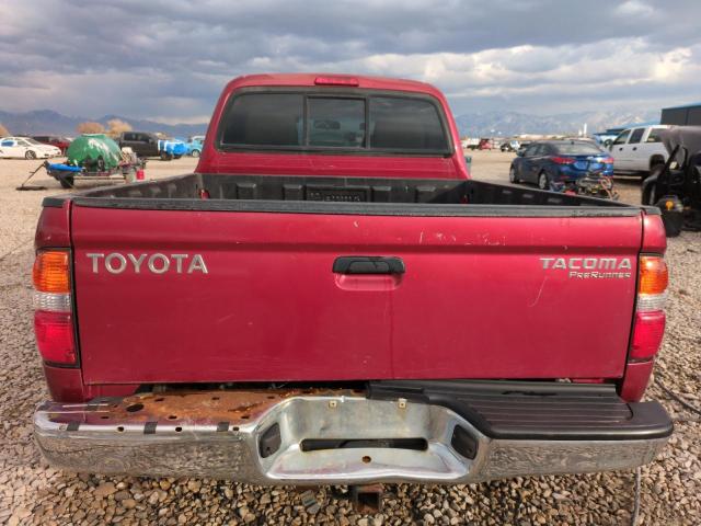 5TEGM92N84Z464840 - 2004 TOYOTA TACOMA DOUBLE CAB PRERUNNER RED photo 6