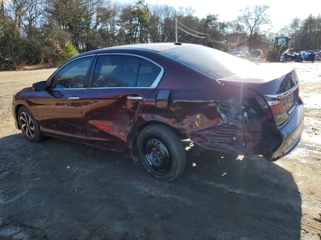 1HGCR2F84GA094532 - 2016 HONDA ACCORD EXL RED photo 2