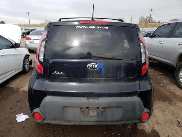 KNDJN2A25G7278525 - 2016 KIA SOUL BLACK photo 6