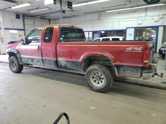 1FTNX21F52EA94334 - 2002 FORD F250 SUPER DUTY RED photo 2