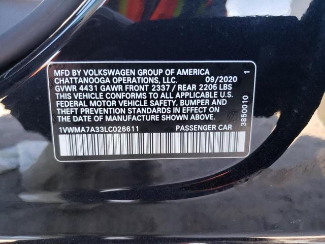 1VWMA7A33LC026611 - 2020 VOLKSWAGEN PASSAT R-LINE Qara foto 13