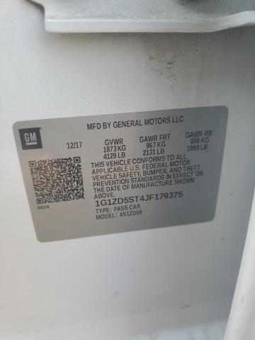 1G1ZD5ST4JF179375 - 2018 CHEVROLET MALIBU LT Ağ foto 13