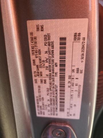 1FMCU0GNXRUA38727 - 2024 FORD ESCAPE ACTIVE SILVER photo 14