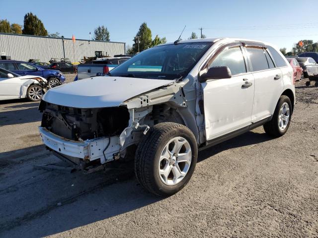 2FMDK4GC3EBA53845 - 2014 FORD EDGE SE WHITE photo 1