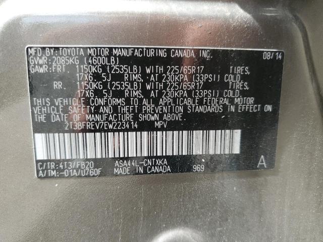 2T3BFREV7EW223414 - 2014 TOYOTA RAV4 LE 棕色 照片 13