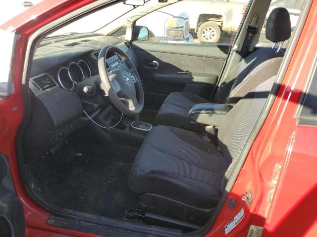 3N1BC1CPXAL397299 - 2010 NISSAN VERSA S RED photo 7