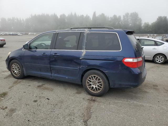 5FNRL38825B079108 - 2005 HONDA ODYSSEY TOURING BLUE photo 2