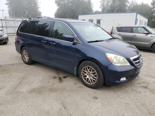 5FNRL38825B079108 - 2005 HONDA ODYSSEY TOURING BLUE photo 4