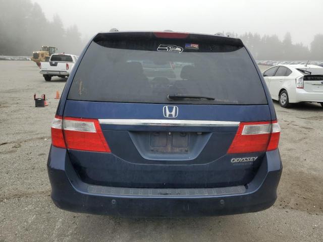 5FNRL38825B079108 - 2005 HONDA ODYSSEY TOURING BLUE photo 6
