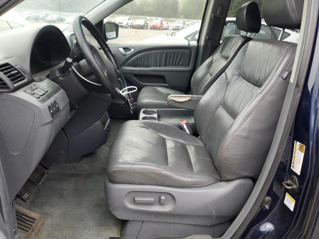 5FNRL38825B079108 - 2005 HONDA ODYSSEY TOURING BLUE photo 7