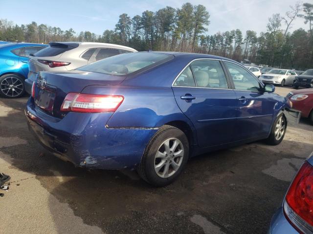 4T1BF3EK1BU674653 - 2011 TOYOTA CAMRY BASE BLUE photo 3