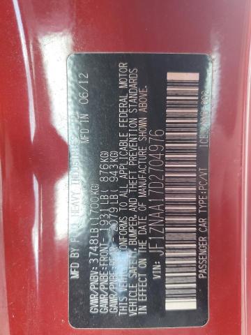 JF1ZNAA17D2704976 - 2013 TOYOTA SCION FR-S Qırmızı foto 12