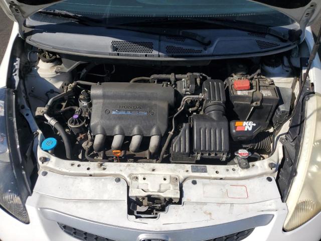 JHMGD38617S019375 - 2007 HONDA FIT S WHITE photo 11