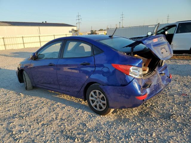 KMHCT4AE2CU112121 - 2012 HYUNDAI ACCENT GLS BLUE photo 2