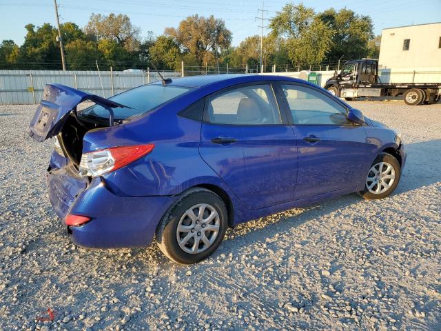 KMHCT4AE2CU112121 - 2012 HYUNDAI ACCENT GLS BLUE photo 3