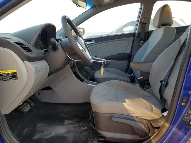 KMHCT4AE2CU112121 - 2012 HYUNDAI ACCENT GLS BLUE photo 7
