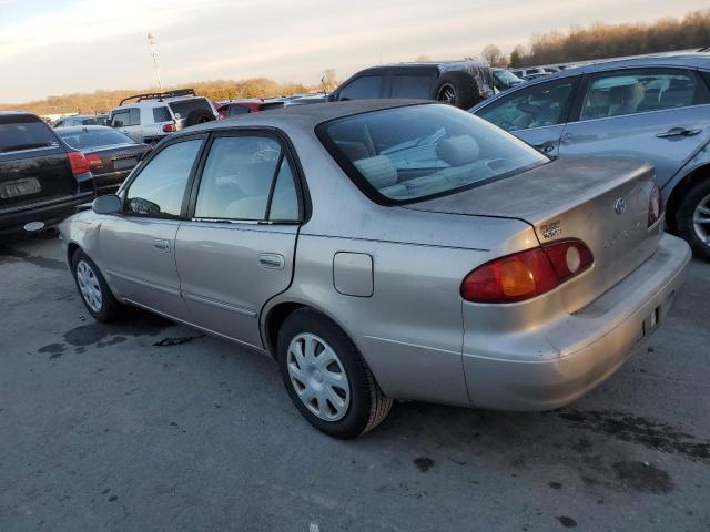 2T1BR12E21C396646 - 2001 TOYOTA COROLLA CE TAN photo 2