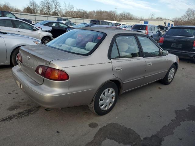 2T1BR12E21C396646 - 2001 TOYOTA COROLLA CE TAN photo 3