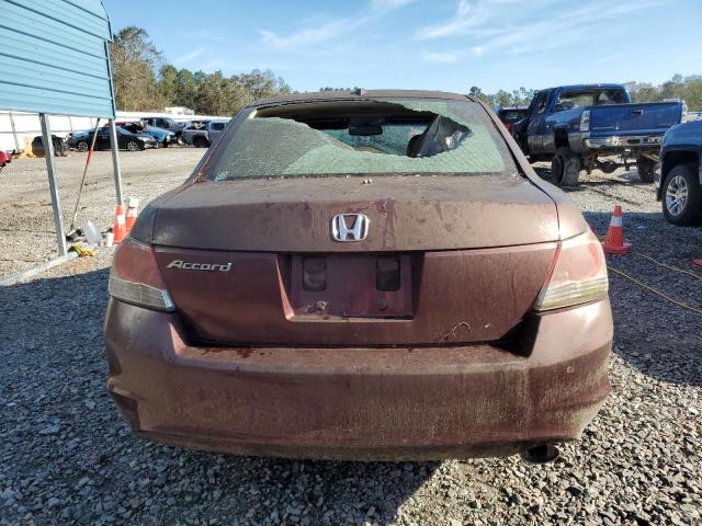 1HGCP26818A121077 - 2008 HONDA ACCORD EXL BURGUNDY photo 6