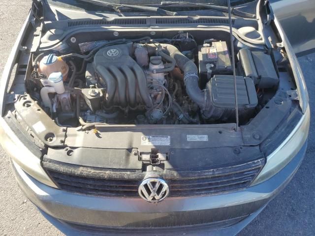 3VW2K7AJ6EM294119 - 2014 VOLKSWAGEN JETTA BASE GRAY photo 11