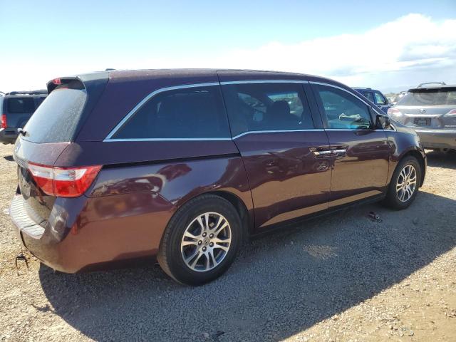 5FNRL5H66BB018348 - 2011 HONDA ODYSSEY EXL BURGUNDY photo 3