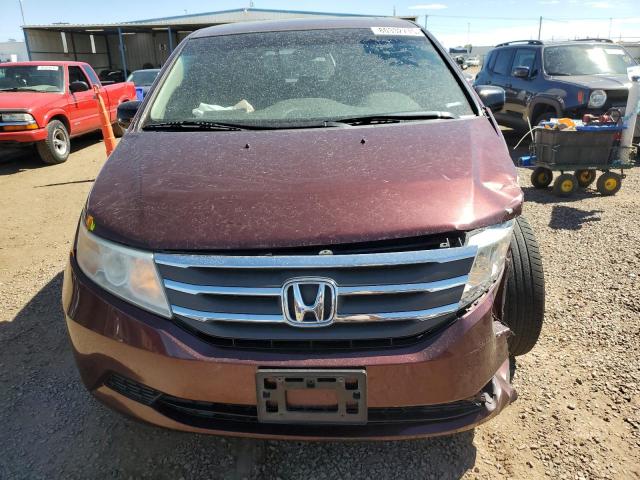 5FNRL5H66BB018348 - 2011 HONDA ODYSSEY EXL BURGUNDY photo 5