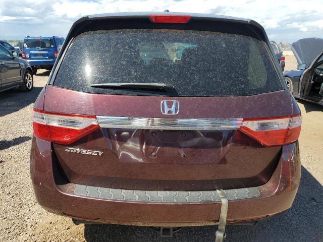 5FNRL5H66BB018348 - 2011 HONDA ODYSSEY EXL BURGUNDY photo 6