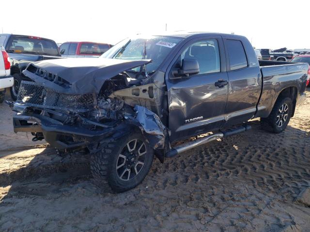 5TFUW5F14FX450845 - 2015 TOYOTA TUNDRA DOUBLE CAB SR/SR5 GRAY photo 1