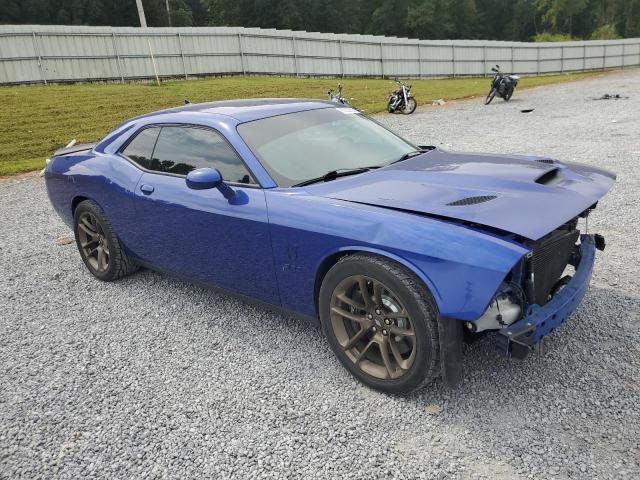 2C3CDZFJ1MH606919 - 2021 DODGE CHALLENGER R/T SCAT PACK BLUE photo 4