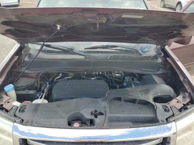 5FNYF3H52DB010586 - 2013 HONDA PILOT EXL ბურგუნდია ფოტო 12