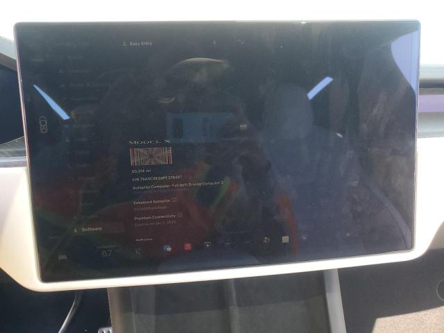 7SAXCBE69PF376497 - 2023 TESLA MODEL X BLACK photo 9