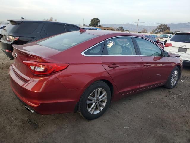 5NPE24AF0GH382263 - 2016 HYUNDAI SONATA SE RED photo 3