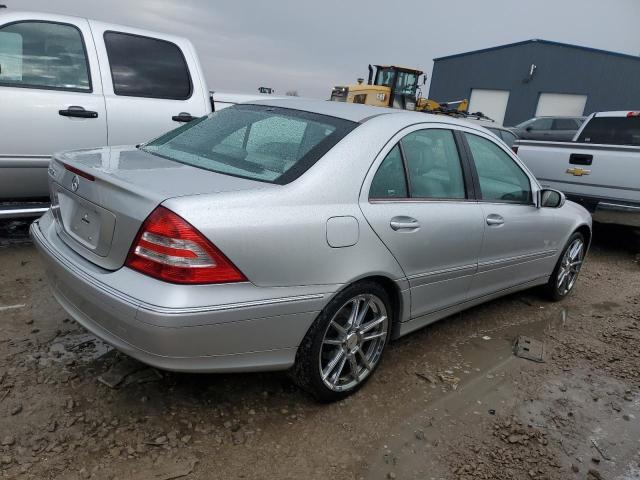 WDBRF61J35F650265 - 2005 MERCEDES-BENZ C 240 SILVER photo 3