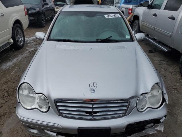 WDBRF61J35F650265 - 2005 MERCEDES-BENZ C 240 SILVER photo 5