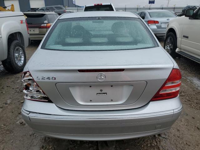 WDBRF61J35F650265 - 2005 MERCEDES-BENZ C 240 SILVER photo 6