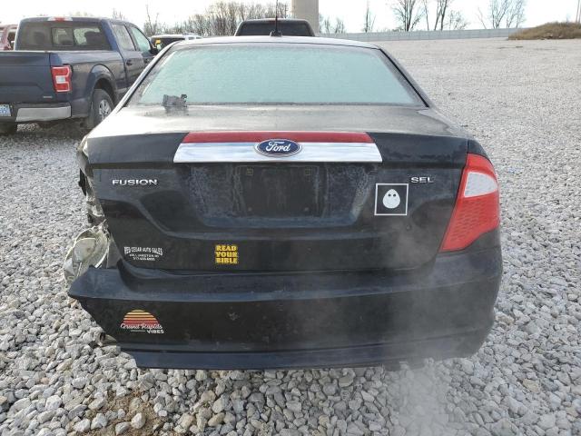 3FAHP0JA4CR434423 - 2012 FORD FUSION SEL BLACK photo 6