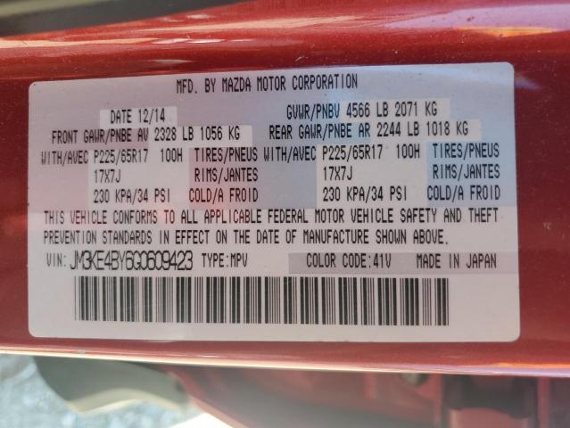 JM3KE4BY6G0609423 - 2016 MAZDA CX-5 SPORT 红色 照片 13