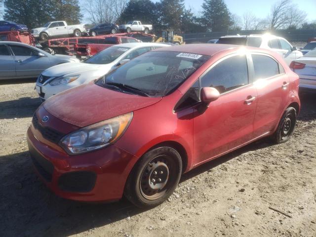 KNADM5A33C6069131 - 2012 KIA RIO LX RED photo 1