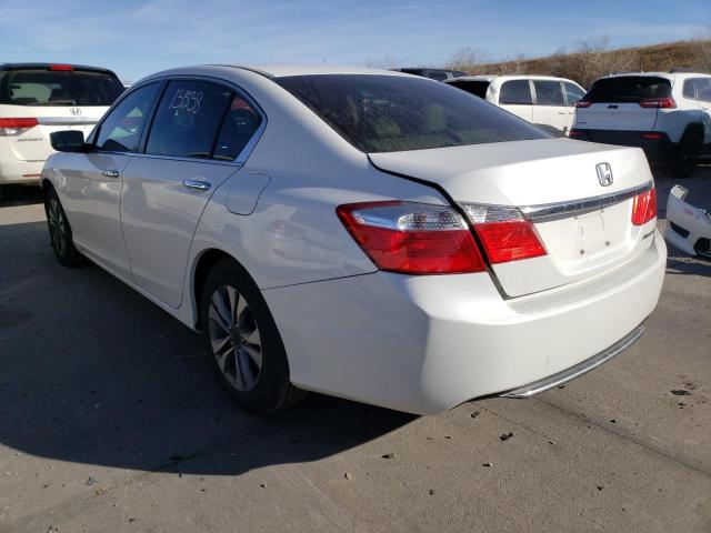 1HGCR2F35EA019923 - 2014 HONDA ACCORD LX WHITE photo 2