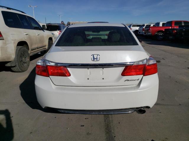 1HGCR2F35EA019923 - 2014 HONDA ACCORD LX WHITE photo 6