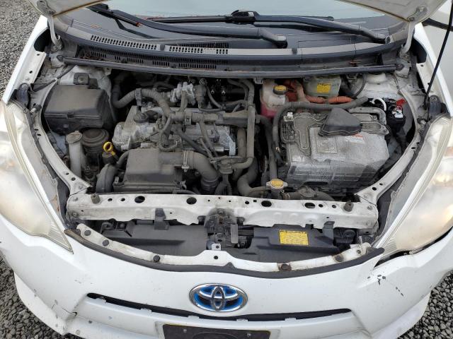 JTDKDTB36E1069718 - 2014 TOYOTA PRIUS C WHITE photo 11