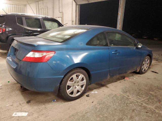 2HGFG12646H547047 - 2006 HONDA CIVIC LX BLUE photo 3