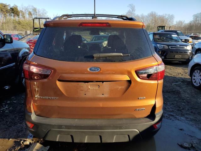 MAJ6P1CL8JC192212 - 2018 FORD ECOSPORT SES ORANGE photo 6