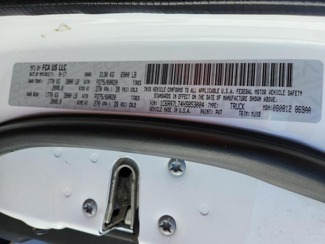 1C6RR7LT4HS853004 - 2017 RAM 1500 SLT WHITE photo 12