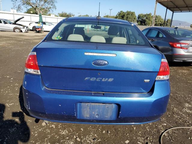 1FAHP35N09W194744 - 2009 FORD FOCUS SE BLUE photo 6