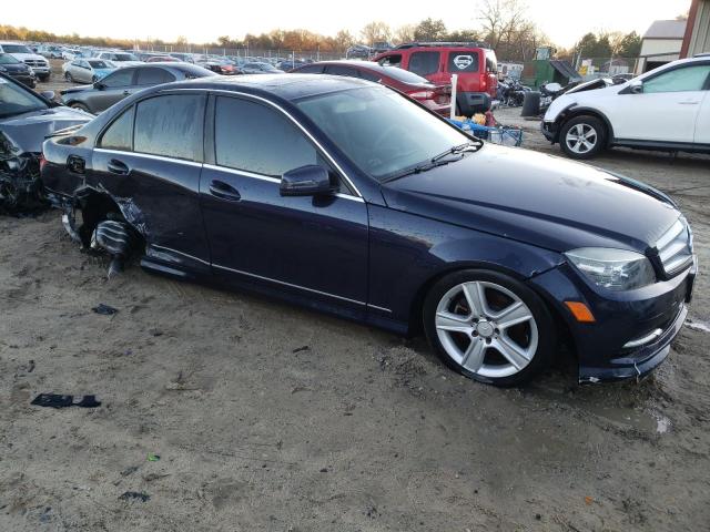 WDDGF5EB4BR172430 - 2011 MERCEDES-BENZ C 300 BLUE photo 4