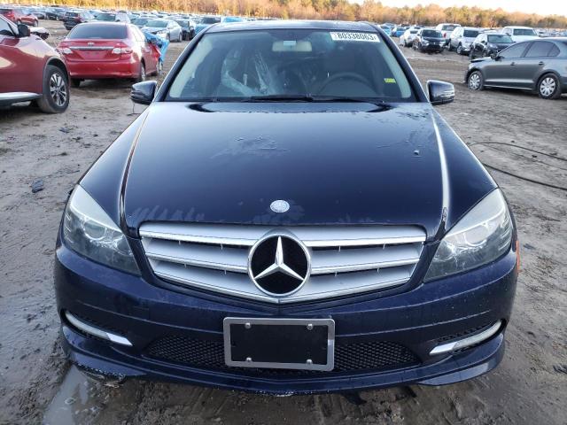 WDDGF5EB4BR172430 - 2011 MERCEDES-BENZ C 300 BLUE photo 5