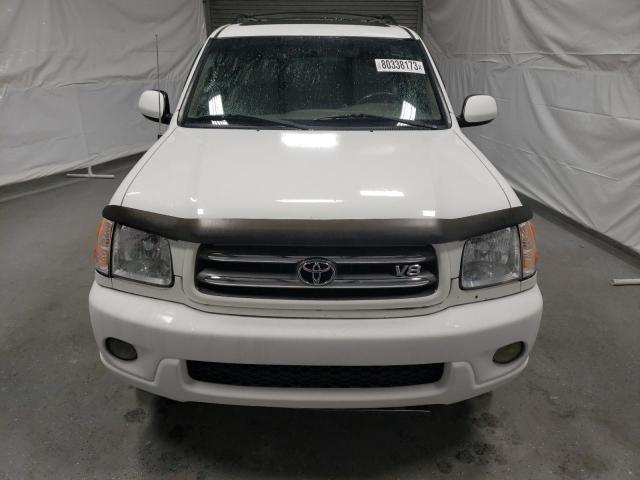 5TDBT48A91S030083 - 2001 TOYOTA SEQUOIA LIMITED WHITE photo 5